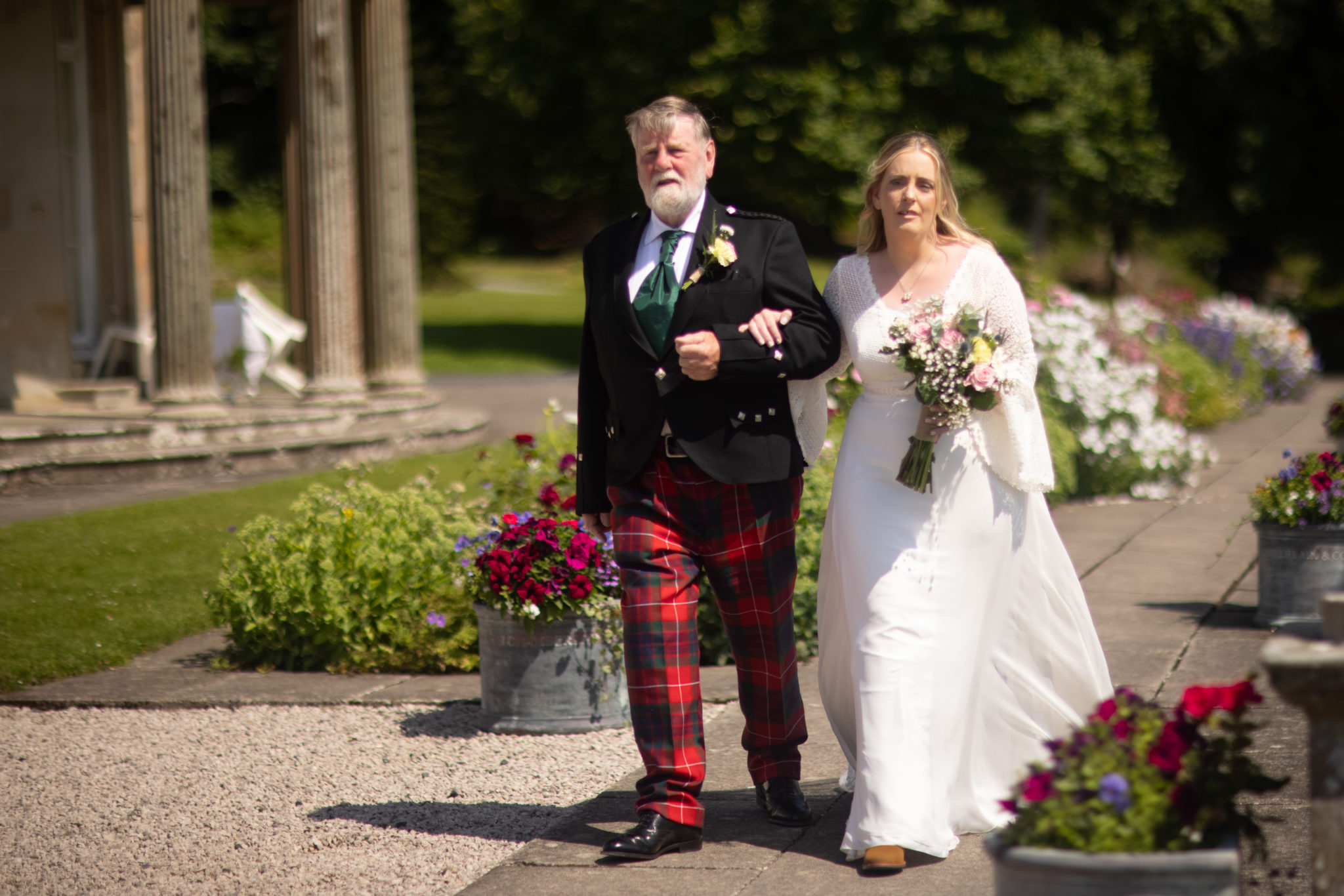 Garden wedding in the Borders - Freja Designer Dressmaking