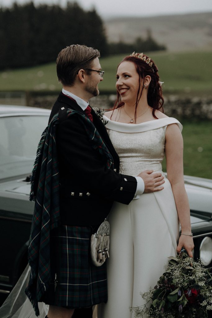 bridal jumpsuit with detachable skirt