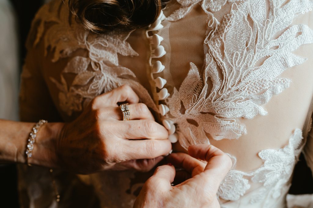 up close buttoning dress