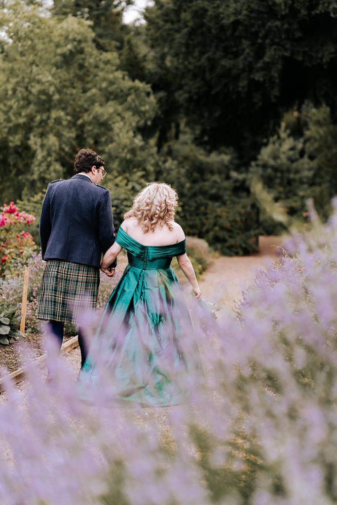 emerald green wedding dress