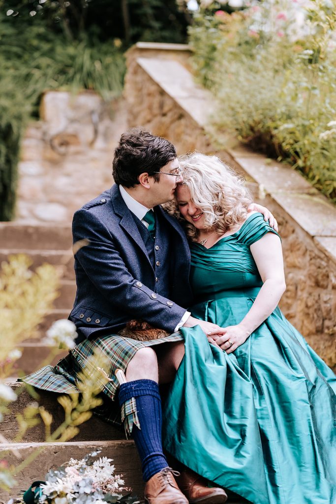 emerald green wedding dress