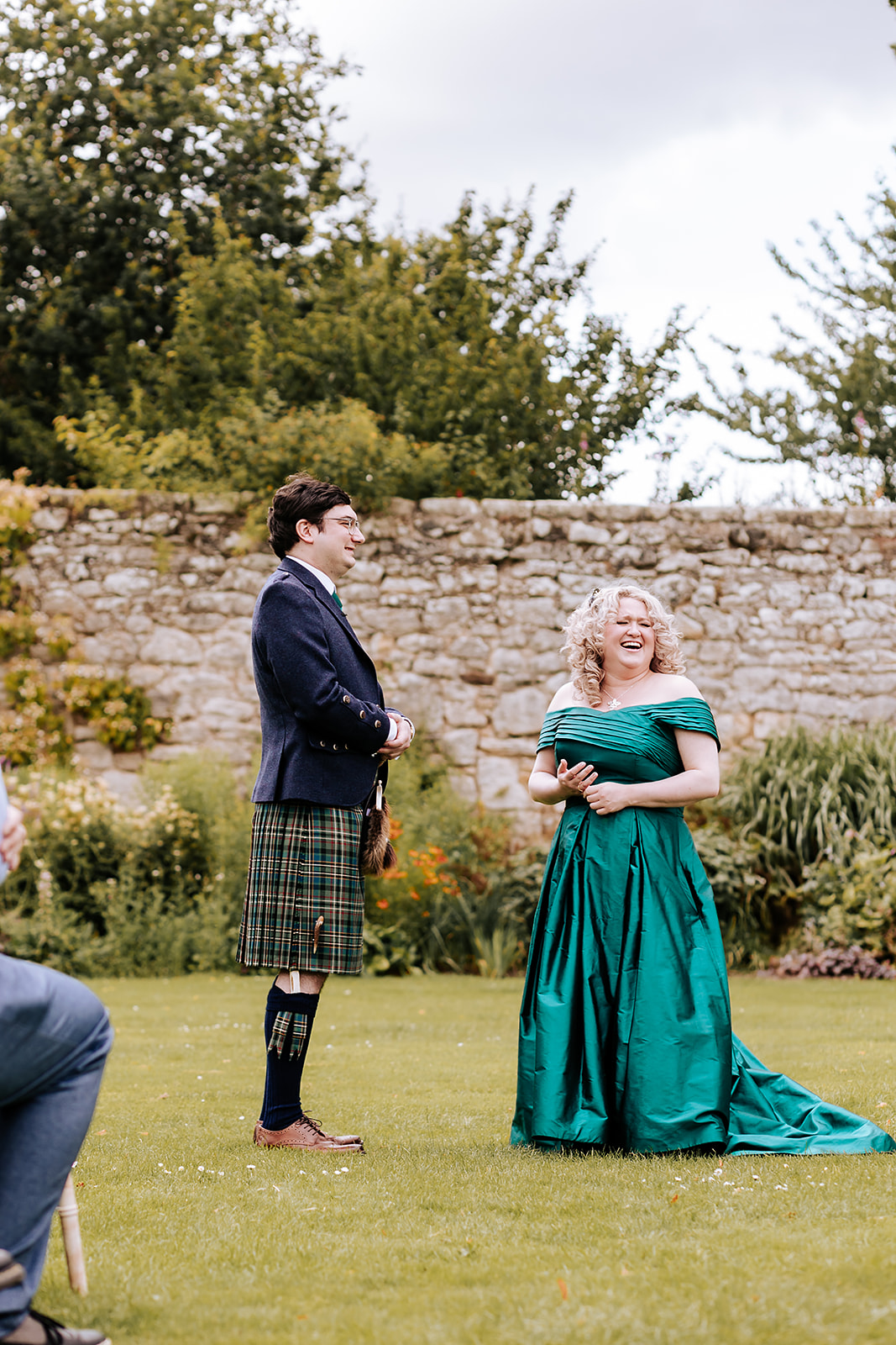 emerald green wedding dress off the shoulder